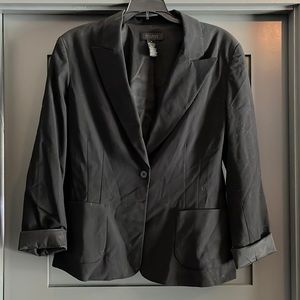 Padded Shoulder Blazer